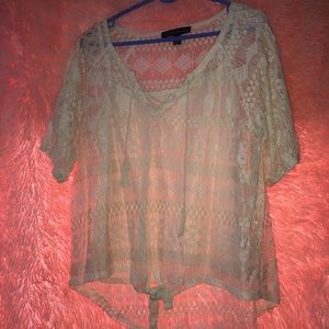 Tie up boho shirt